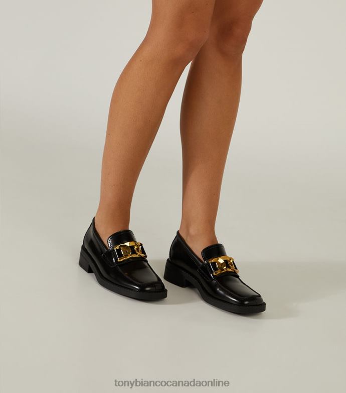 Loafers| Tony Bianco Women Tia Flats H0FJ576 Black Hi Shine