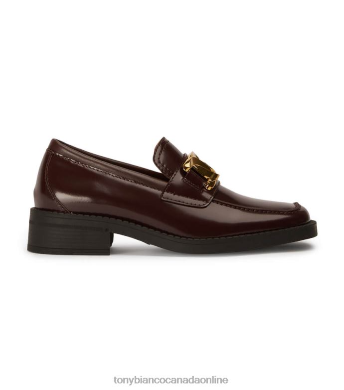 Loafers| Tony Bianco Women Tia Flats H0FJ595 Vino Hi Shine
