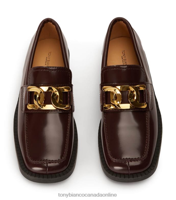 Loafers| Tony Bianco Women Tia Flats H0FJ595 Vino Hi Shine
