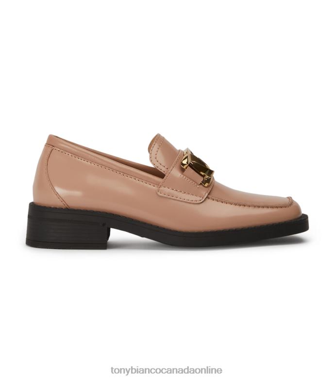Loafers| Tony Bianco Women Tia Flats H0FJ596 Latte Hi Shine