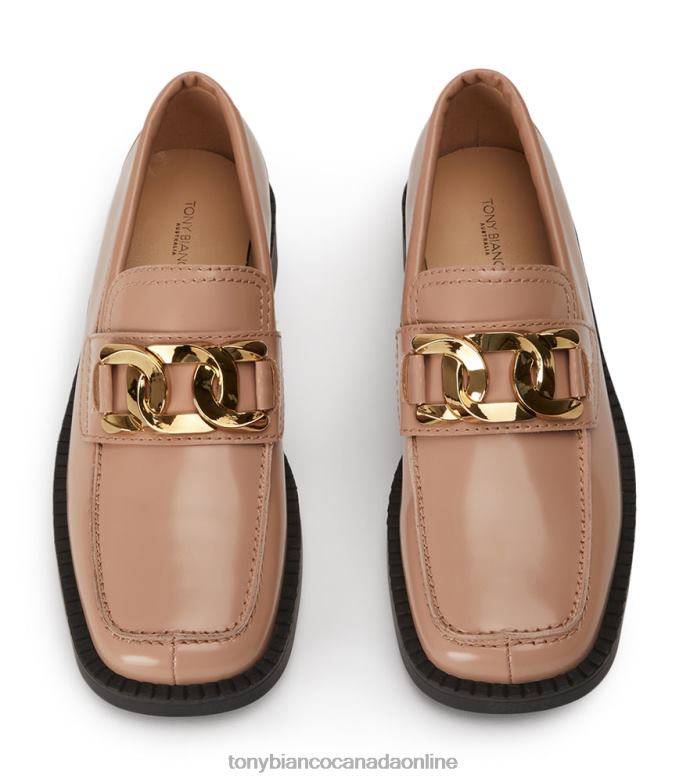 Loafers| Tony Bianco Women Tia Flats H0FJ596 Latte Hi Shine