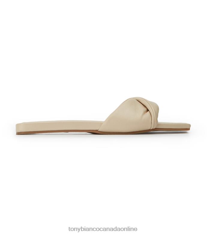 Sandals| Tony Bianco Women Echo Flats H0FJ624 Vanilla Nappa