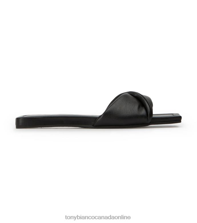 Sandals| Tony Bianco Women Echo Flats H0FJ660 Black Nappa