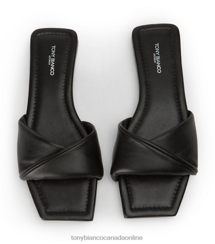 Sandals| Tony Bianco Women Echo Flats H0FJ660 Black Nappa