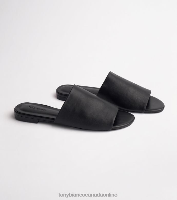 Sandals| Tony Bianco Women Havier Flats H0FJ666 Black Sheep Nappa