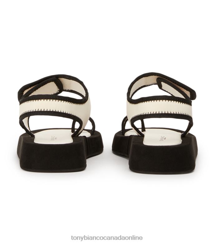 Sandals| Tony Bianco Women Iso Sandals H0FJ650 White/Black Neoprene