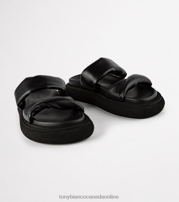 Sandals| Tony Bianco Women June Sandals H0FJ639 Black Nappa