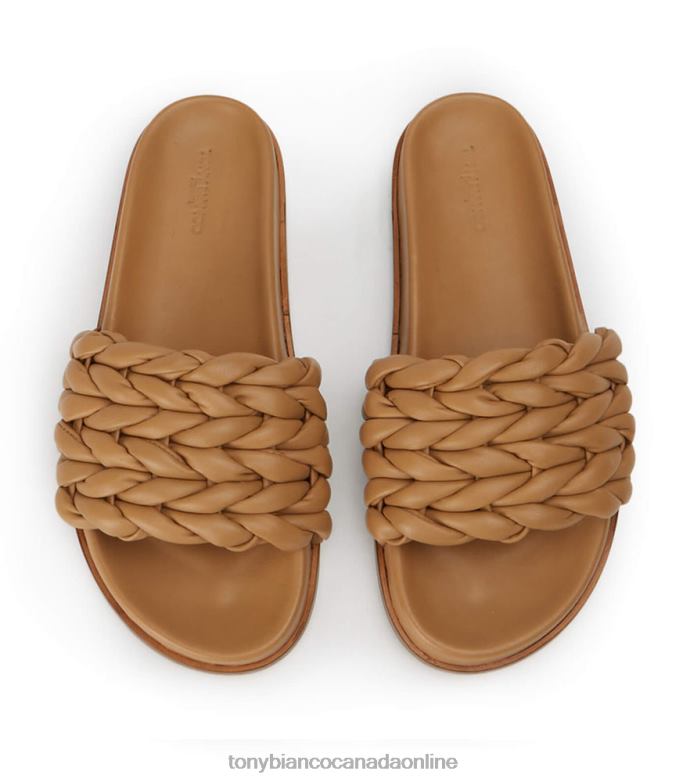 Sandals| Tony Bianco Women Layton Sandals H0FJ637 Biscuit Nappa
