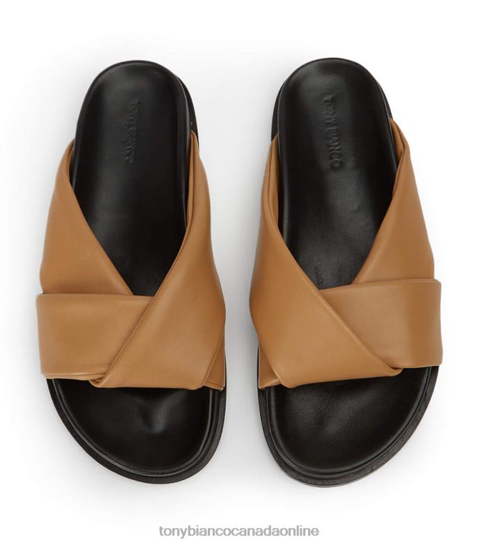 Sandals| Tony Bianco Women Lora Sandals H0FJ634 Biscuit Nappa