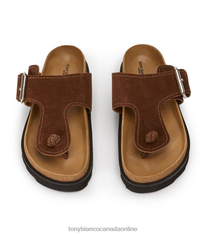 Sandals| Tony Bianco Women Marlo Sandals H0FJ661 Choc Suede