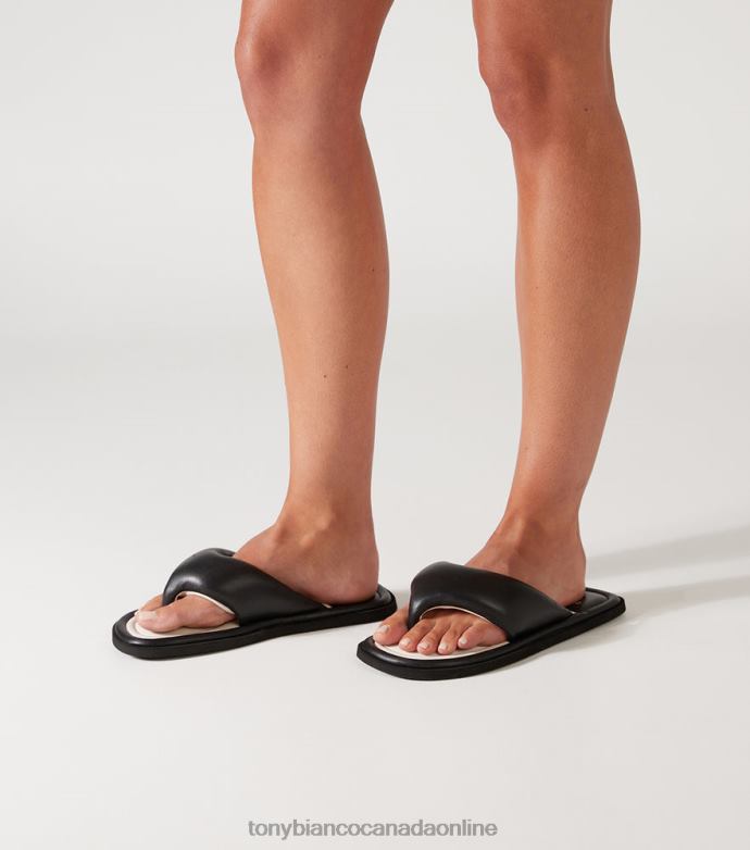 Sandals| Tony Bianco Women Nikki Flats H0FJ655 Black Nappa