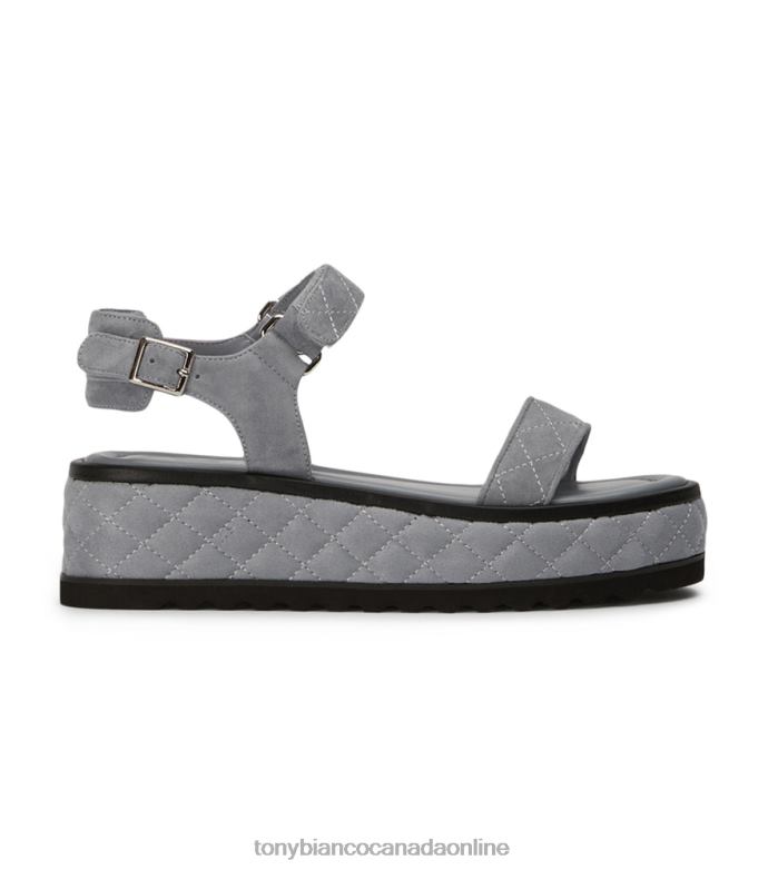 Sandals| Tony Bianco Women Zahara Sandals H0FJ605 Steel Grey Suede