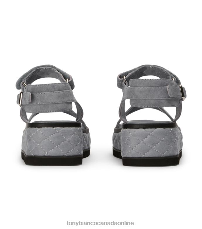 Sandals| Tony Bianco Women Zahara Sandals H0FJ605 Steel Grey Suede