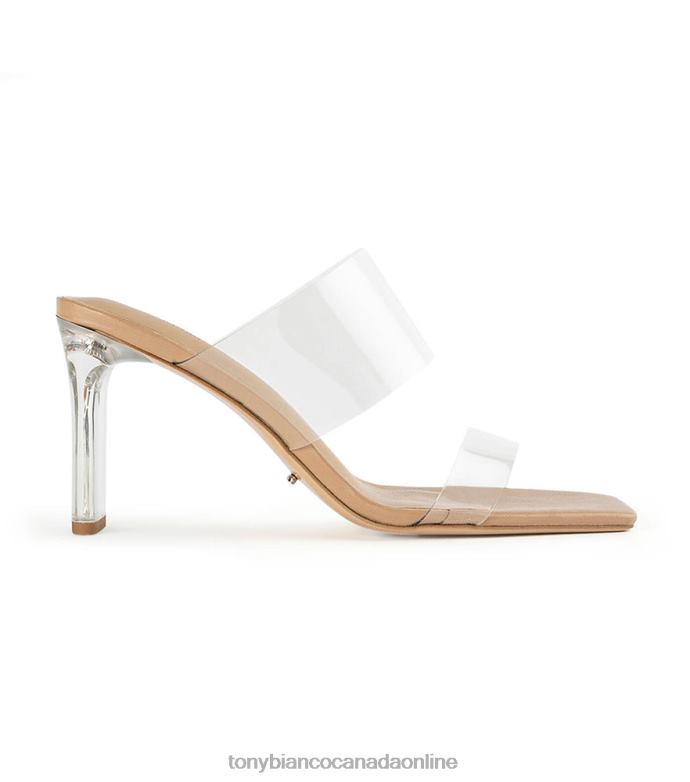 Block Heels| Tony Bianco Women Chicago Heels H0FJ219 Clear Vinylite/Skin Nappa