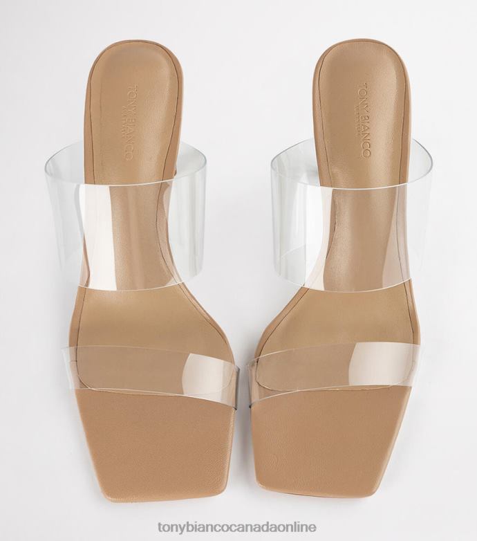 Block Heels| Tony Bianco Women Chicago Heels H0FJ219 Clear Vinylite/Skin Nappa