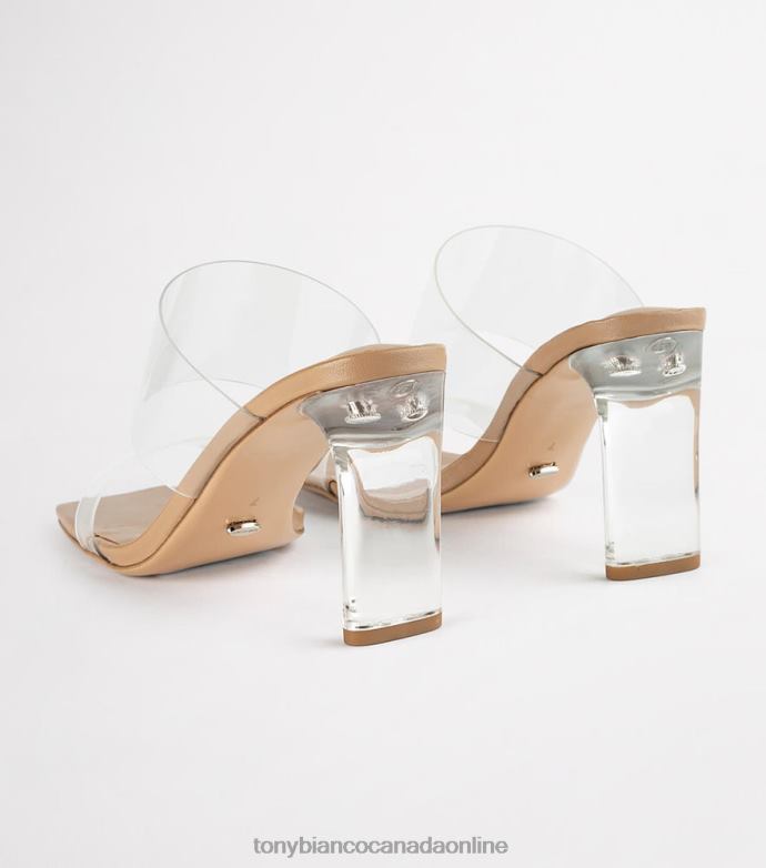 Block Heels| Tony Bianco Women Chicago Heels H0FJ219 Clear Vinylite/Skin Nappa