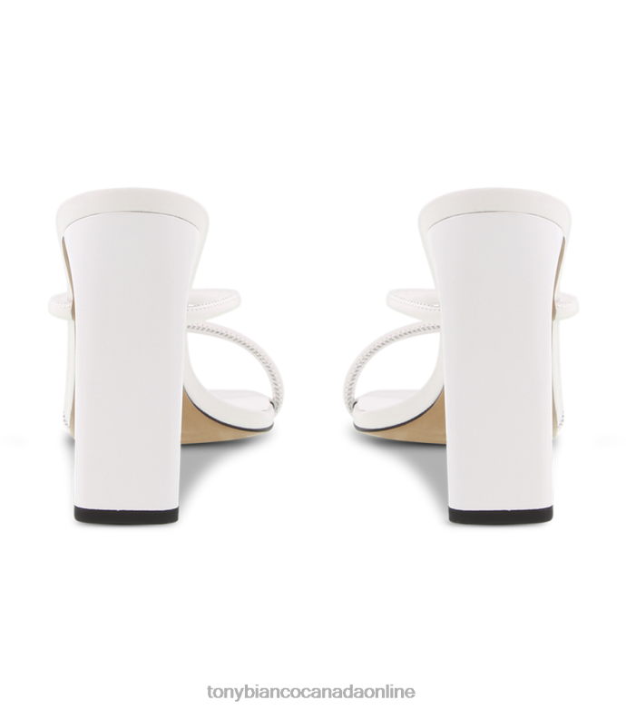 Block Heels| Tony Bianco Women Florence Heels H0FJ232 White Sheep Nappa