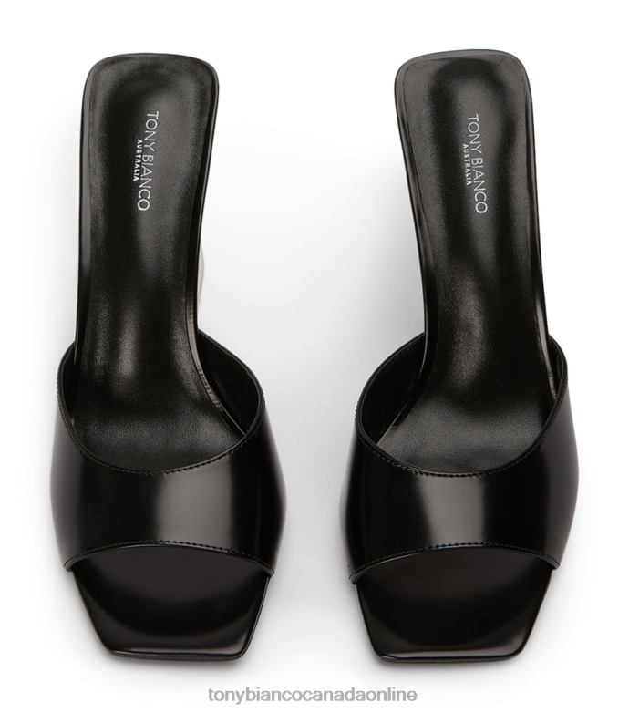 Block Heels| Tony Bianco Women Naja Heels H0FJ223 Black Hi Shine/Clear