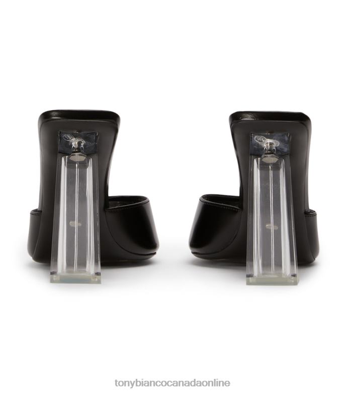 Block Heels| Tony Bianco Women Naja Heels H0FJ223 Black Hi Shine/Clear