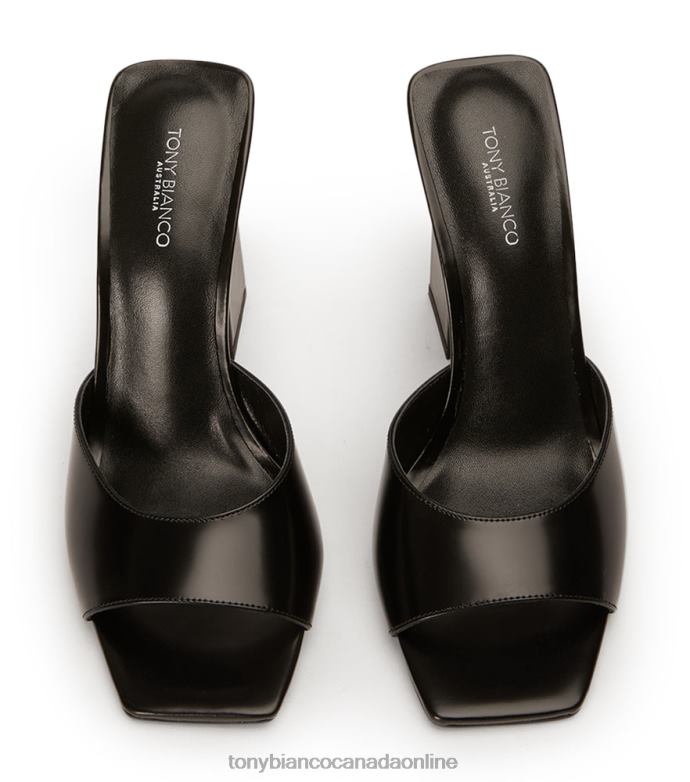 Block Heels| Tony Bianco Women Naja Heels H0FJ224 Black Hi Shine