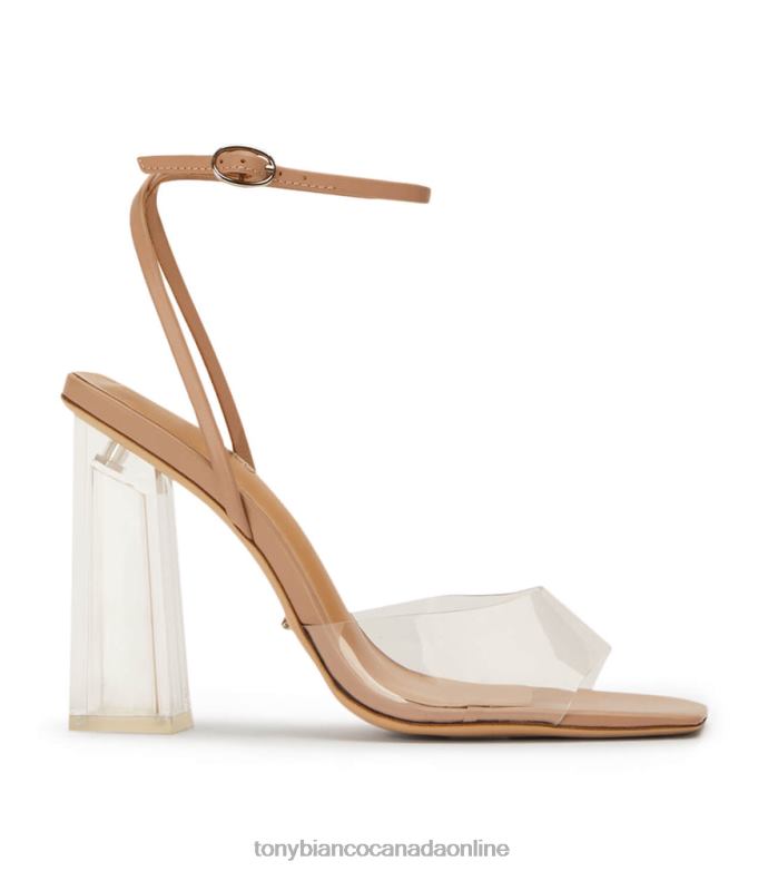 Block Heels| Tony Bianco Women Nelani Heels H0FJ217 Clear Vinylite/Skin