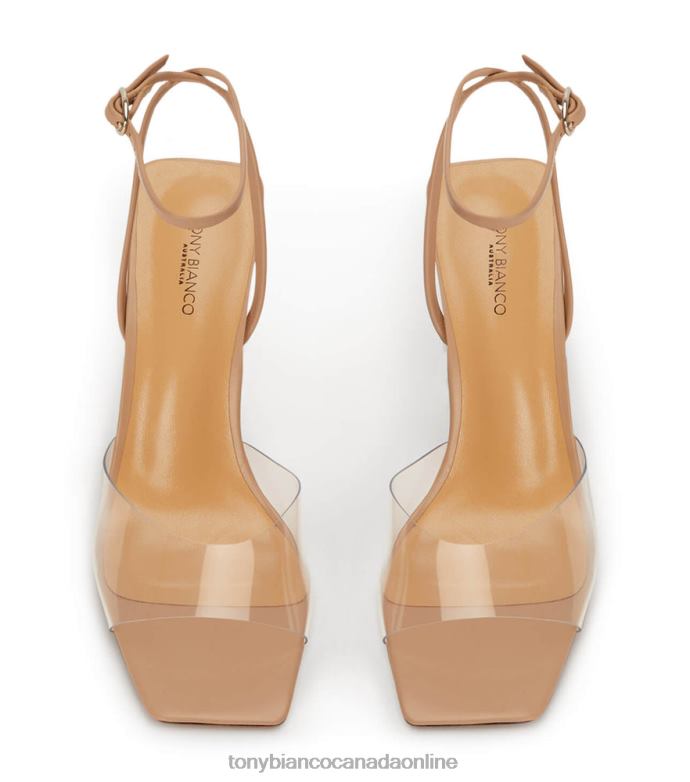 Block Heels| Tony Bianco Women Nelani Heels H0FJ217 Clear Vinylite/Skin