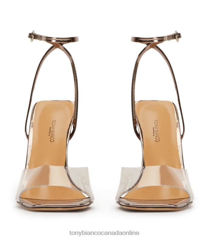 Block Heels| Tony Bianco Women Nelani Heels H0FJ218 Clear Vinylite/Gunmetal Shine