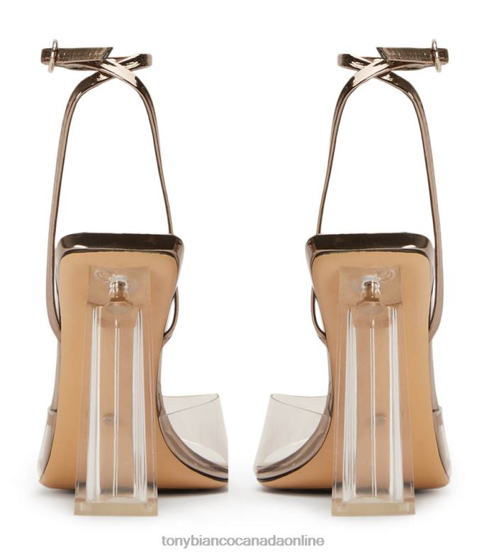 Block Heels| Tony Bianco Women Nelani Heels H0FJ218 Clear Vinylite/Gunmetal Shine
