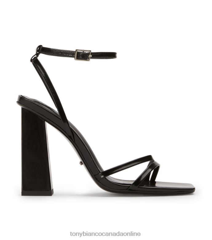 Block Heels| Tony Bianco Women Nix Heels H0FJ222 Black Hi Shine