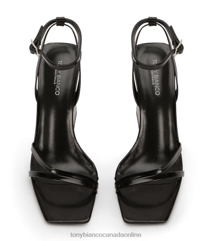 Block Heels| Tony Bianco Women Nix Heels H0FJ222 Black Hi Shine