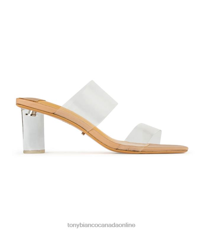 Block Heels| Tony Bianco Women Sabelle Heels H0FJ216 Clear Vynalite/Skin Capretto