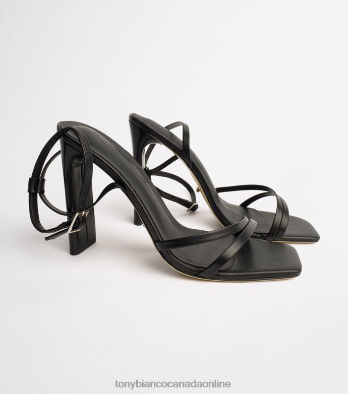 Strappy Heels| Tony Bianco Women Fiance Heels H0FJ367 Black Kid