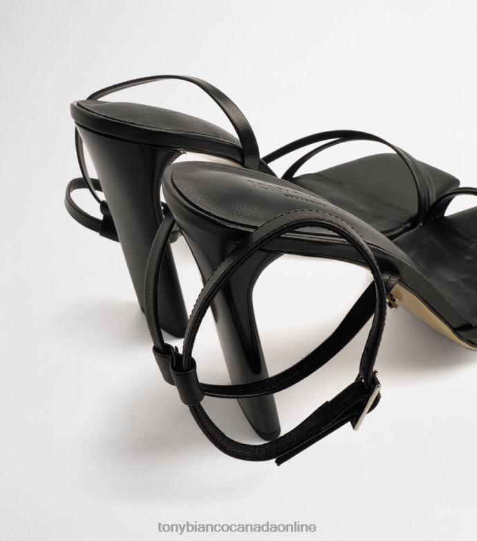 Strappy Heels| Tony Bianco Women Fiance Heels H0FJ367 Black Kid
