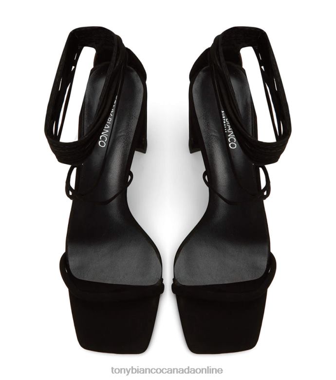 Strappy Heels| Tony Bianco Women Flute Heels H0FJ372 Black Phoenix