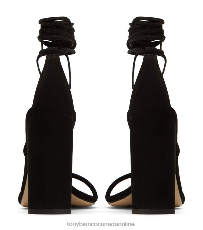 Strappy Heels| Tony Bianco Women Flute Heels H0FJ372 Black Phoenix