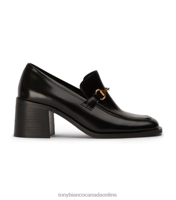 Heeled Loafers| Tony Bianco Women Livia Casual Shoes H0FJ357 Black Hi Shine