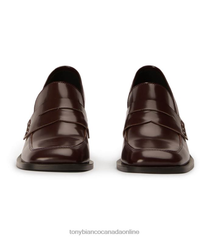 Heeled Loafers| Tony Bianco Women Lomax Casual Shoes H0FJ358 Vino Hi Shine