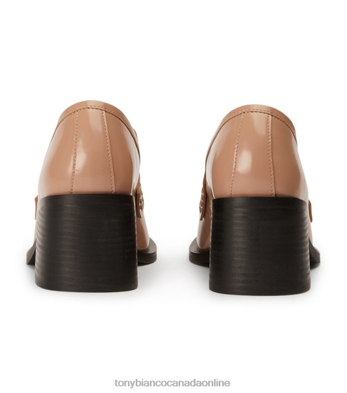 Heeled Loafers| Tony Bianco Women Lomax Casual Shoes H0FJ359 Latte Hi Shine