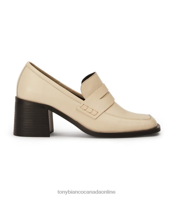 Heeled Loafers| Tony Bianco Women Lomax Casual Shoes H0FJ360 Ecru Venice