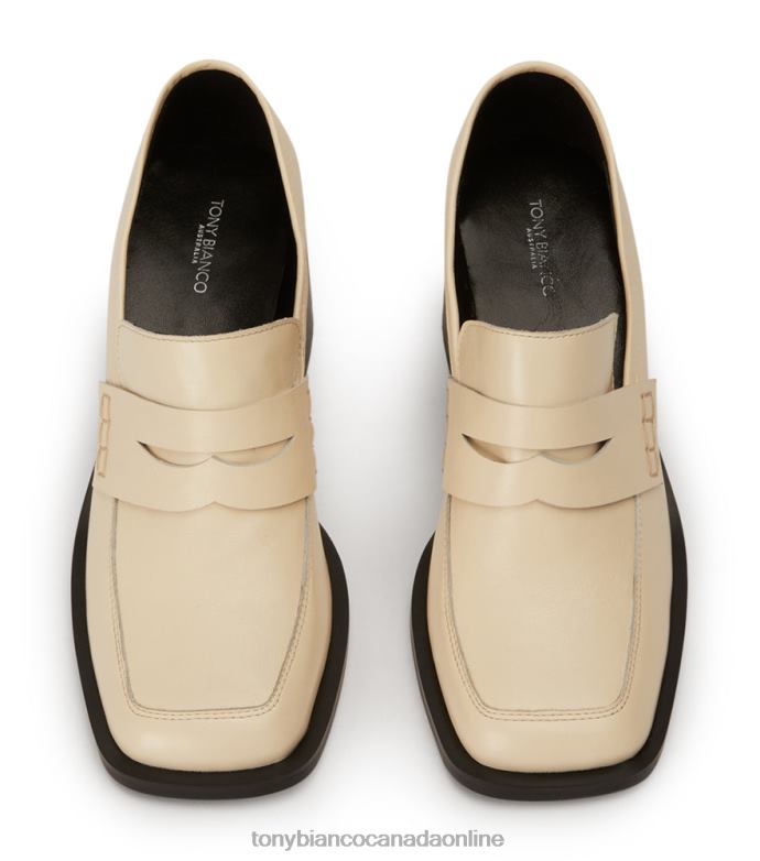 Heeled Loafers| Tony Bianco Women Lomax Casual Shoes H0FJ360 Ecru Venice