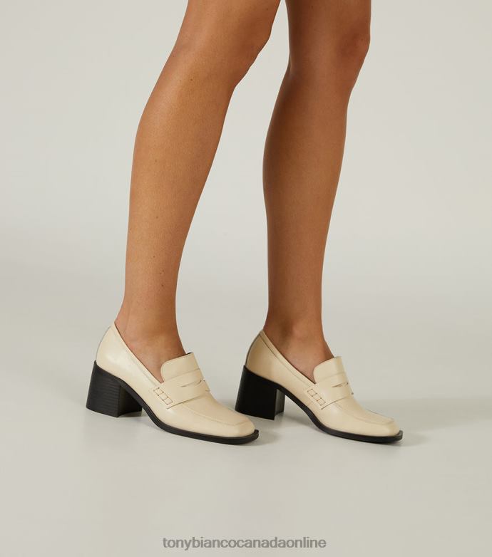 Heeled Loafers| Tony Bianco Women Lomax Casual Shoes H0FJ360 Ecru Venice
