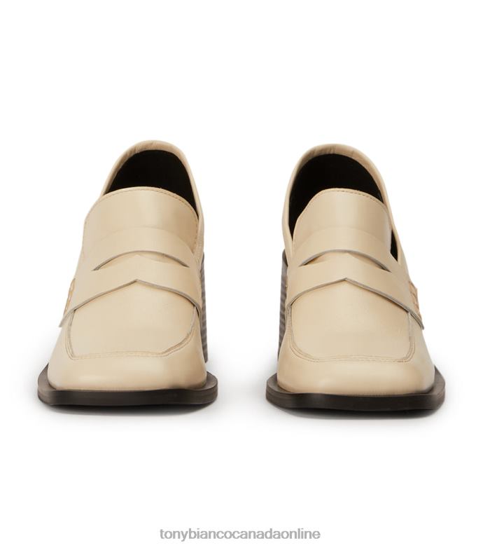Heeled Loafers| Tony Bianco Women Lomax Casual Shoes H0FJ360 Ecru Venice