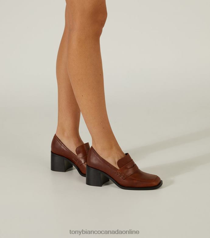 Heeled Loafers| Tony Bianco Women Lomax Casual Shoes H0FJ361 Cognac