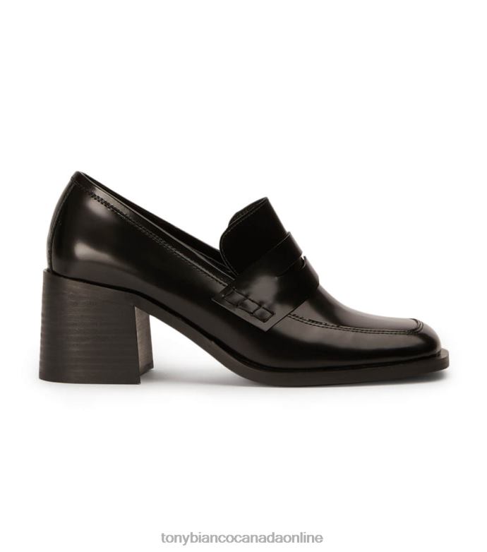Heeled Loafers| Tony Bianco Women Lomax Casual Shoes H0FJ362 Black Hi Shine