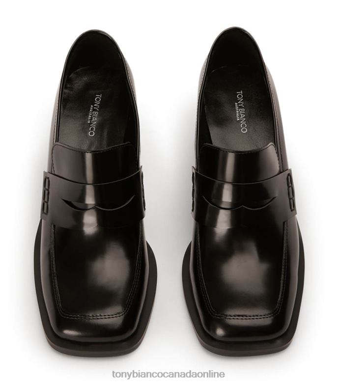 Heeled Loafers| Tony Bianco Women Lomax Casual Shoes H0FJ362 Black Hi Shine