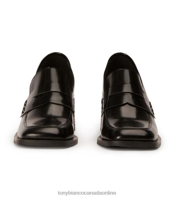 Heeled Loafers| Tony Bianco Women Lomax Casual Shoes H0FJ362 Black Hi Shine