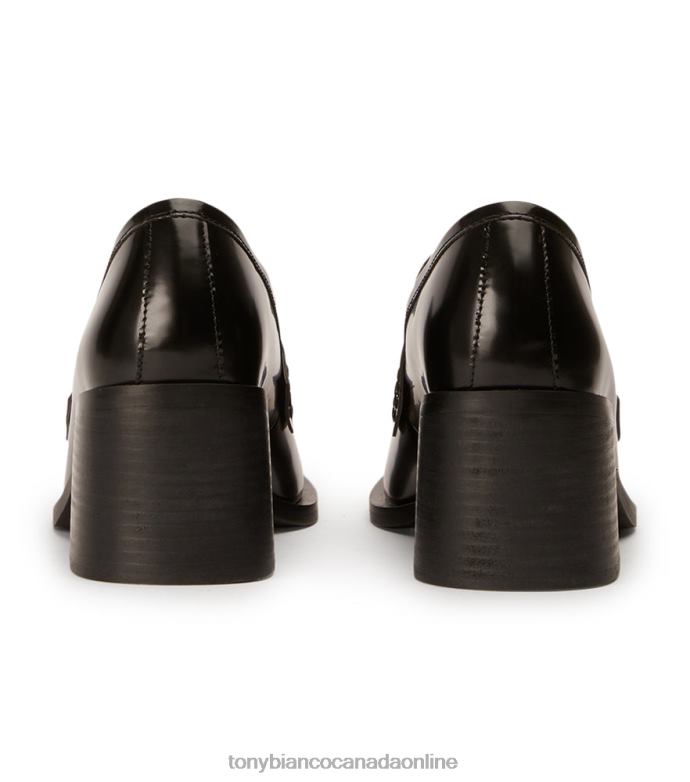 Heeled Loafers| Tony Bianco Women Lomax Casual Shoes H0FJ362 Black Hi Shine
