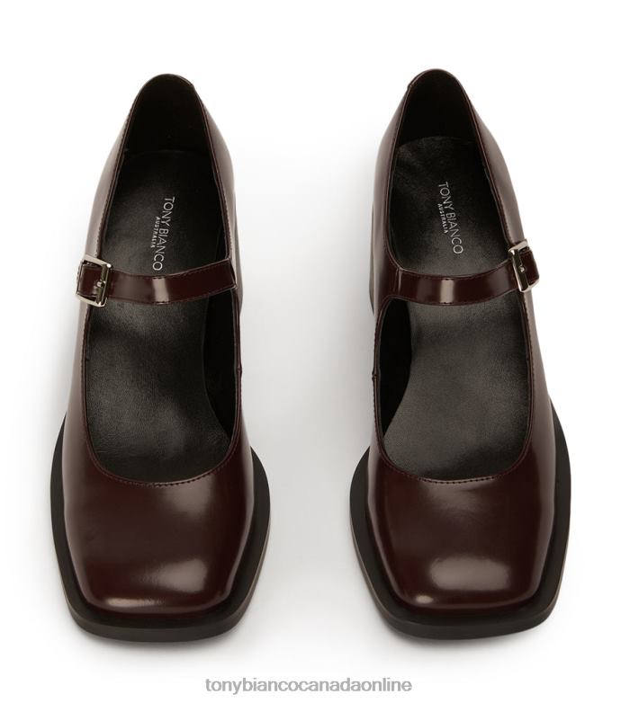 Heeled Loafers| Tony Bianco Women Loure Casual Shoes H0FJ355 Vino Hi Shine