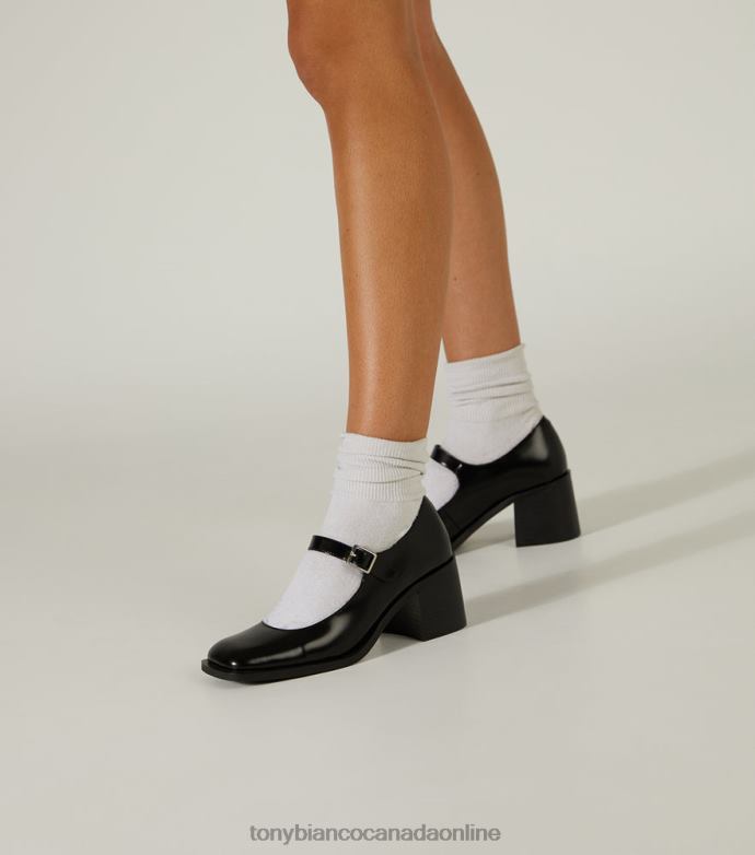 Heeled Loafers| Tony Bianco Women Loure Casual Shoes H0FJ356 Black Hi Shine