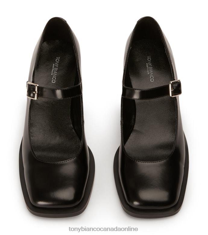 Heeled Loafers| Tony Bianco Women Loure Casual Shoes H0FJ356 Black Hi Shine